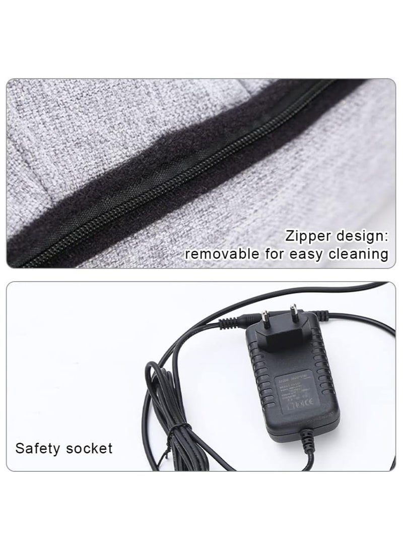 general Electric Foot Warmer and Massage Heated Slipper with Detachable Fleece Inner Lining Thermal Shoes Soft Feet Warmers Slippers - Image 3