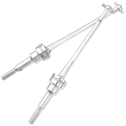 Vgoohobby مفصل عمود القيادة العالمي RC معدني - ترقية Dogbone - قطع متوافقة مع WLtoys 12428 12423 1/12 سيارة RC (فضي) - Image 4