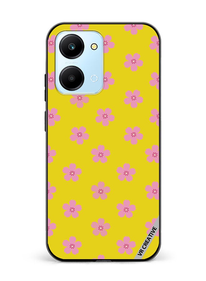 VR CREATIVE Protective Case Cover For Honor Play7T Flower Design Multicolour - Image 1