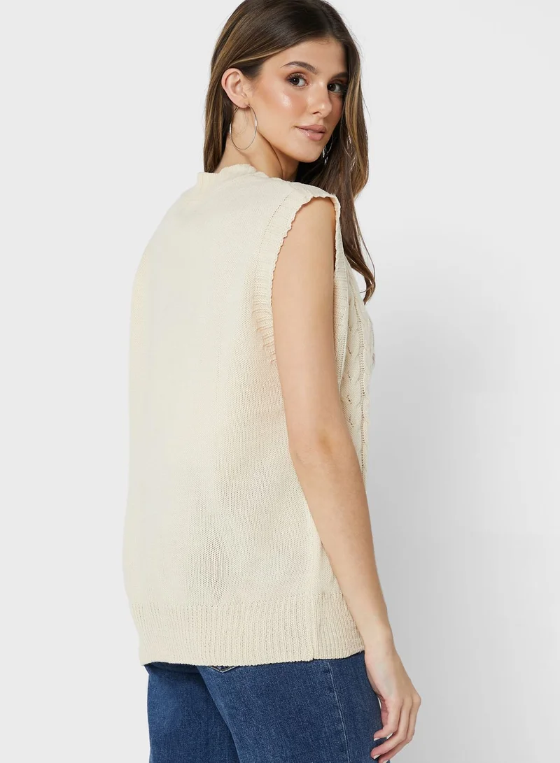 Ginger Cable Knit Vest