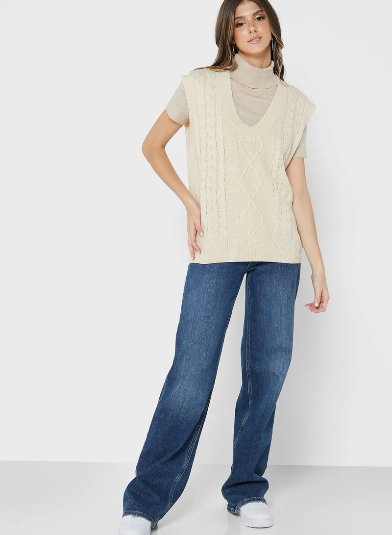 Ginger Cable Knit Vest