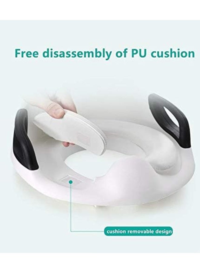 jaexest Potty Training Seat for Kids – Toddler Toilet Seat with Cushion, Handle & Backrest – Comfortable & Secure Potty Trainer for Boys & Girls – Portable Travel Potty Seat - Image 4