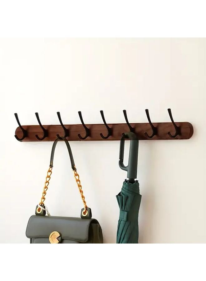 Black 5 Hanging Positions Log Style Clothes Hook For Home Entrance Kitchen Bathroom Towel Storage - Image 5