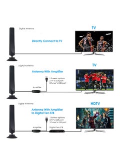 Generic HDTV TV Antenna Black Mini HD Digital TV Antenna DVB-T2 130g  - Image 3