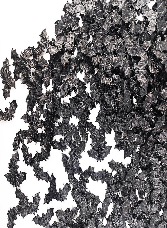YOOHUA 150PCS Black Bats Halloween Decoration Mini 3D Bat Plastic Toy Party Favor Artificial Bats for Crafts Creepy Scary Prank Toys - Image 3