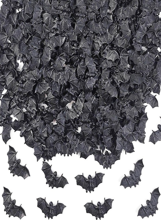 YOOHUA 150PCS Black Bats Halloween Decoration Mini 3D Bat Plastic Toy Party Favor Artificial Bats for Crafts Creepy Scary Prank Toys - Image 1