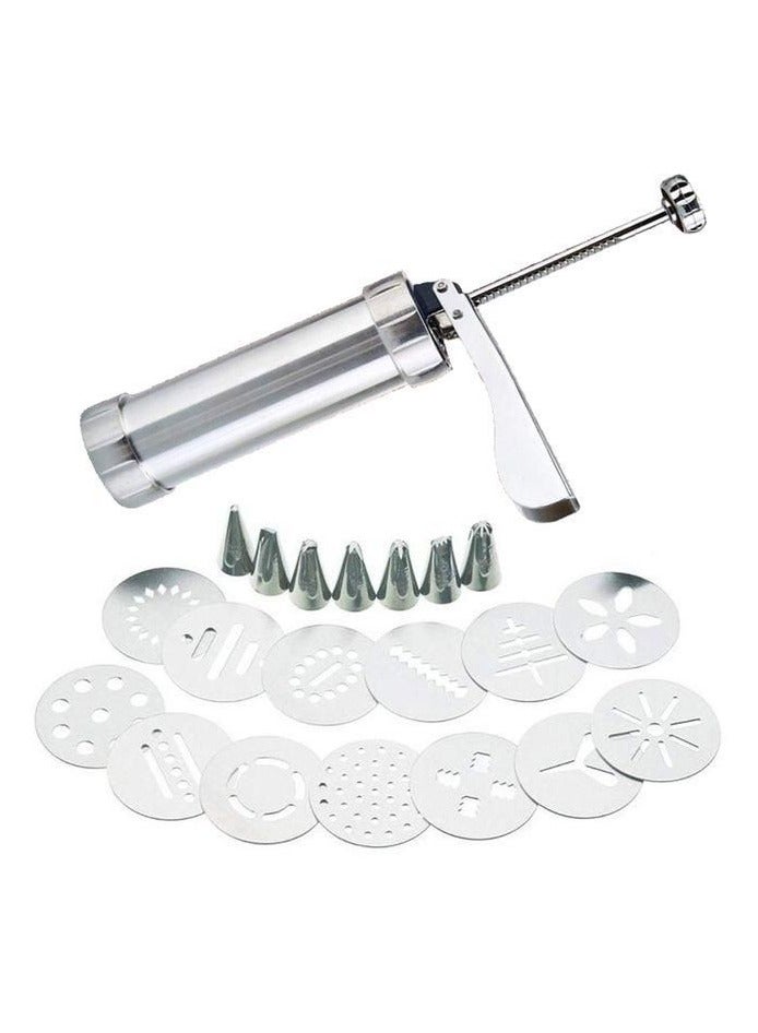 طقم كبس و كبسولات الكوكيز - 20 قطعة - فضي - Image 4