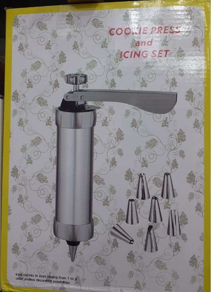 طقم كبس و كبسولات الكوكيز - 20 قطعة - فضي - Image 3