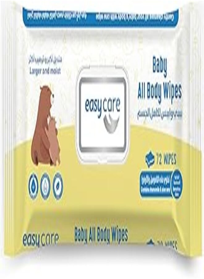easy care Easy Care Baby Wipes All Body, 72 Wipes 