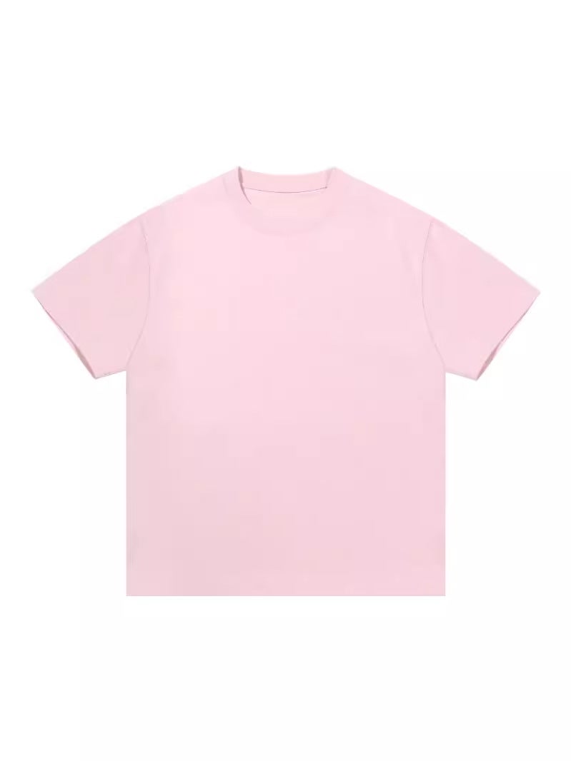 330g Trendy Brand Loose Shoulder Heavy Carbon Sanding Cotton T-shirt Men's and Women's Same Base Shirt - Image 3