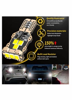 KASTWAVE KASTWAVE Nonpolarity T15 912 921 906 W16W Led Bulb High 2835SMD 6000K 1800 Lumens Extremely Bright Error Free Led Bulbs For Backup Reverse Lights 3rd Brake Lights (4-Pack)  - Image 5