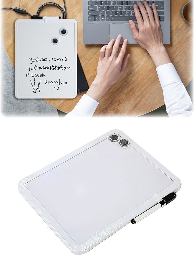 سبورة بيضاء مغناطيسية محمولة قابلة للمسح، سبورة متعددة الوظائف قابلة للمسح الجاف مع قلم تحديد، كتابة متينة وسلسة، مناسبة لملاحظات الفصل الدراسي، ومذكرات المكتب، والقوائم اليومية - Image 1