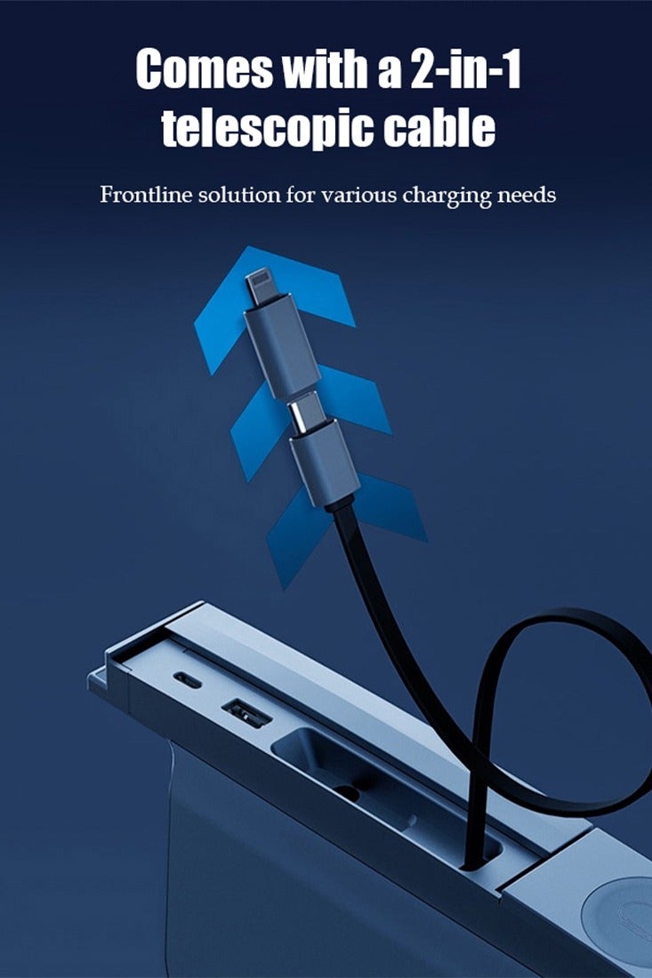 شاحن USB للسيارة القابل للسحب ، 2025 موديلي ، مناسب لموديل تسلا ، يدعم شحن الهواتف المحمولة ، شحن ساعة آبل - Image 3