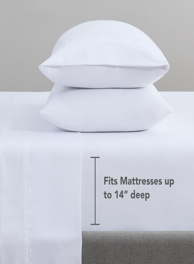 Arkwright, LLC Arkwright Bulk Twin XL Fitted Sheets - Pack of 6 - Soft Brushed Microfiber Hypoallergenic Bottom Sheet Only with Deep Pocket, Bedding Essentials for Hosts and Hotels, White - Image 5