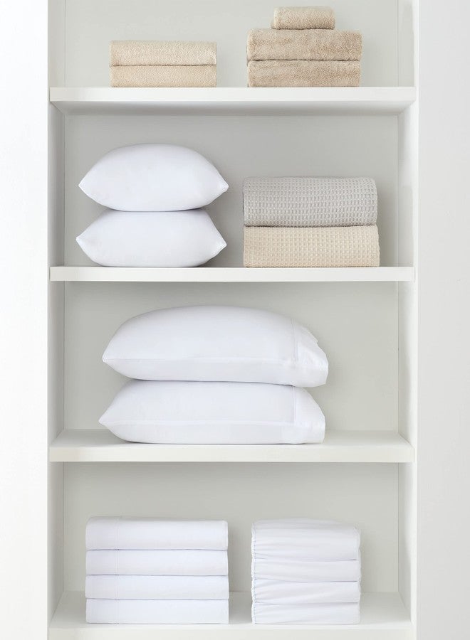 Arkwright, LLC Arkwright Bulk Twin XL Fitted Sheets - Pack of 6 - Soft Brushed Microfiber Hypoallergenic Bottom Sheet Only with Deep Pocket, Bedding Essentials for Hosts and Hotels, White - Image 4