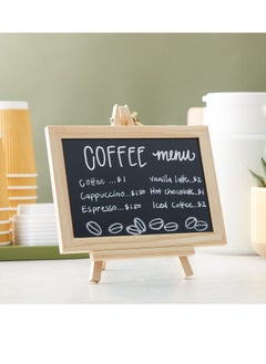 KASTWAVE 6-Pack Mini Chalkboard Signs with Easel Stand, 7x7x4 Inches, for Tabletop Decor, Food Display, Messages, Small Business, Weddings, Events, Coffee Shops  - Image 3