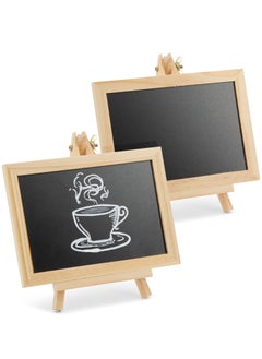 KASTWAVE 6-Pack Mini Chalkboard Signs with Easel Stand, 7x7x4 Inches, for Tabletop Decor, Food Display, Messages, Small Business, Weddings, Events, Coffee Shops  - Image 5