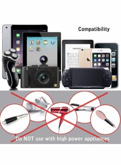 Y&D Universal Travel Adapter, Wall AC Power Plug Adapter Charger with Dual USB Charging Ports for Cell Phone Laptop, Black  - Image 3