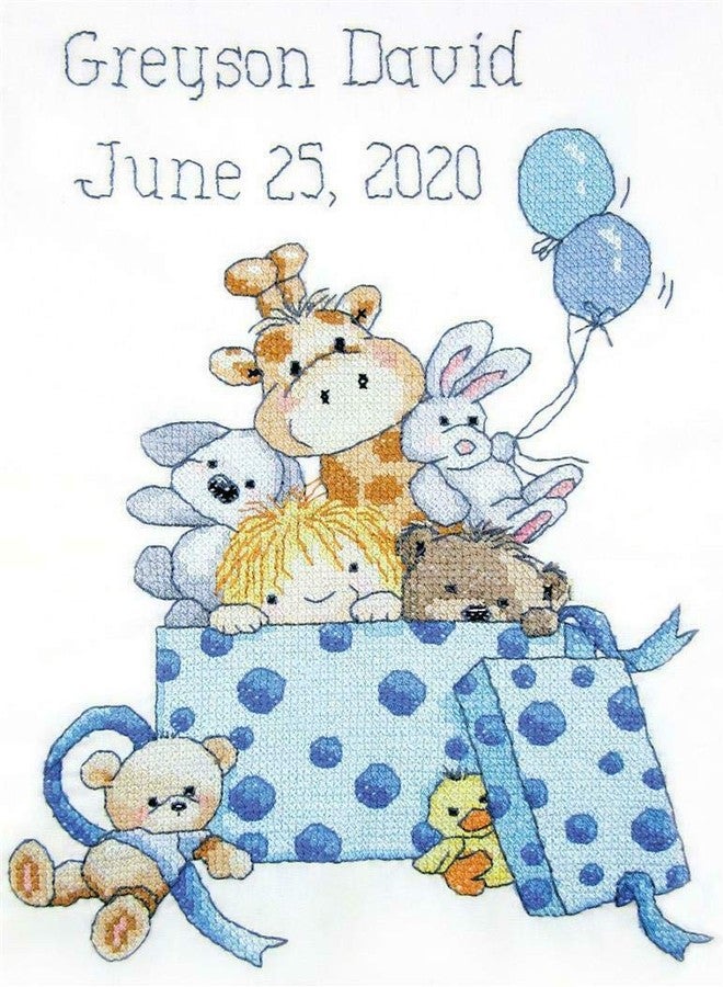 Boy's Toys Stamped Cross Stitch Kit