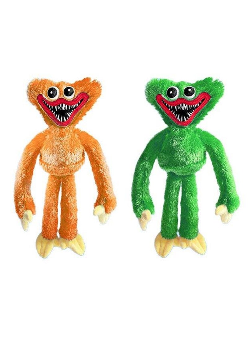 Poppy Playtime Plush Toy New Design Huggy Wuggy Orange/Green - Image 1