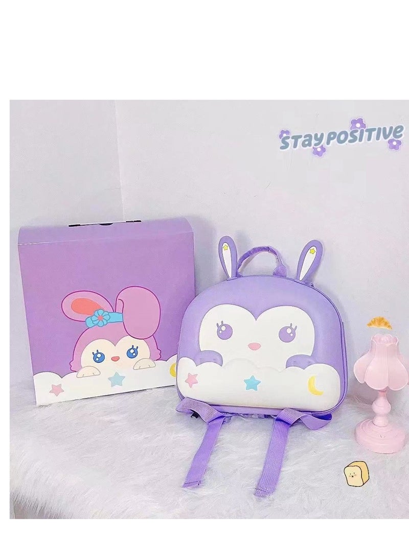 Factory Price Fiona Cute  Backpack - Cute Purple Kitty - Image 2