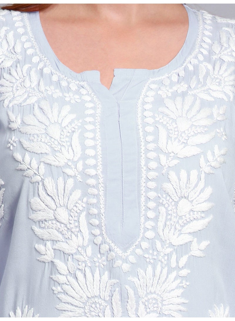 الايا كرتا مودال مطرزة يدويًا بتصميم شيكانكاري - Image 5