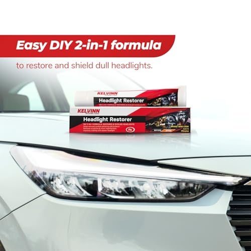 Kelvinn Headlight Restorer 100g,Removes Yellowing, Fades & Scratches, Restores Clarity & Shine for Car and Bike Headlights, Improves Night Visibility (Pack of 5) - Image 3