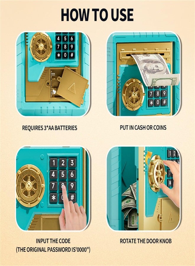 حصالة نقود موسيقية للأطفال على شكل خنزير من "مامي بليز" 【عبوة من قطعة واحدة】【】 (لون تيجوري أخضر) - Image 4