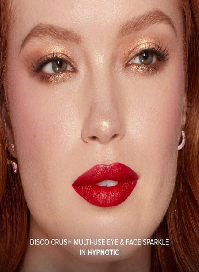Too FacedCosmetics TOO FACED Disco Crush High Shine Glitter Eye Shadow + Face Sparkle Hypnotic - Light Gold Sparkle1.5g - Image 3
