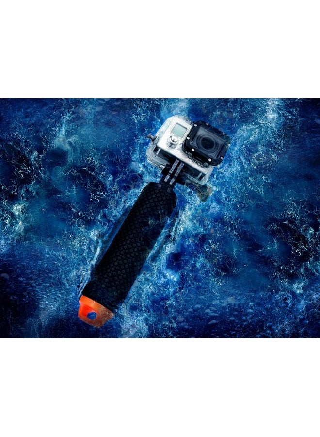 MiPremium Waterproof Floating Hand Grip Compatible with GoPro Hero 11 10 9 8 7 6 5 4 3+ 2 1 Session Black Silver Handler & Handle Mount Accessories Kit for Water Sport and Action Cameras (Orange) - Image 5