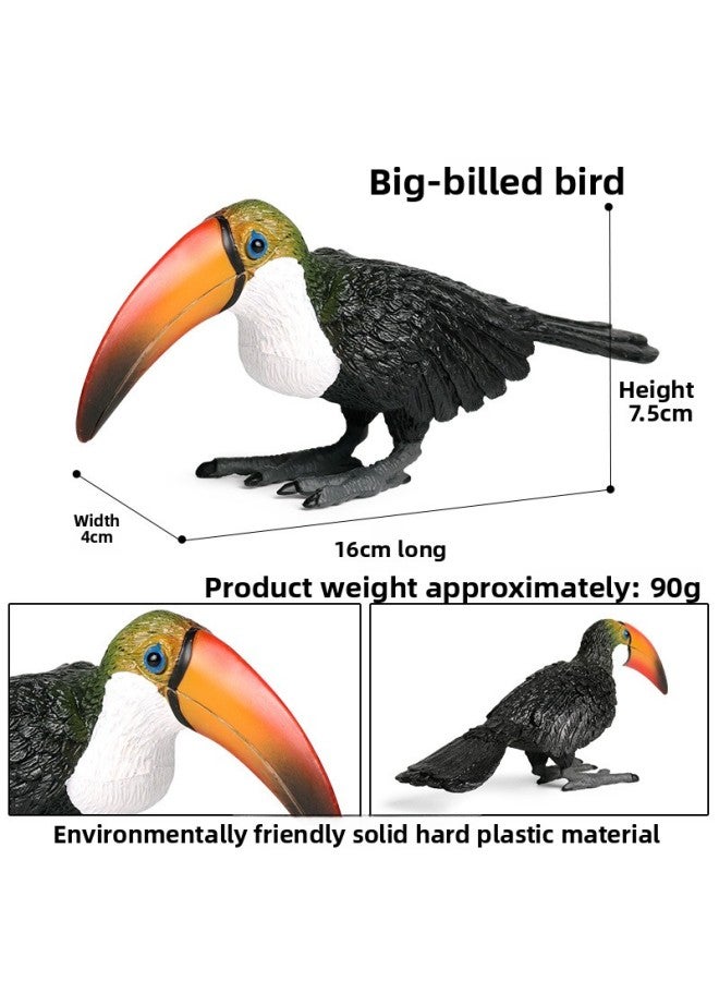 Simulation Animal Model Toy Solid Bird Bird Owl Eagle Parrot Peacock Ostrich Cognitive Ornaments