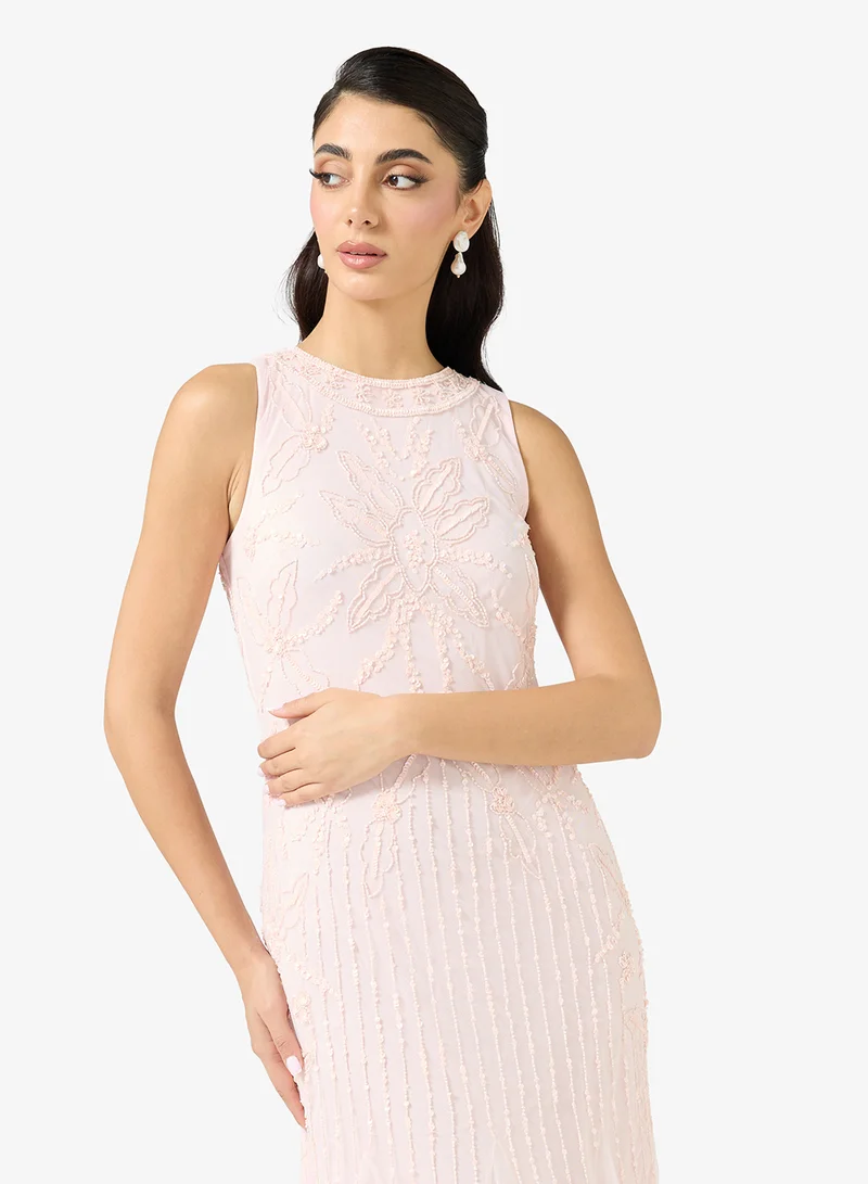 Namshi x Beaded Embellished Mermaid Gown