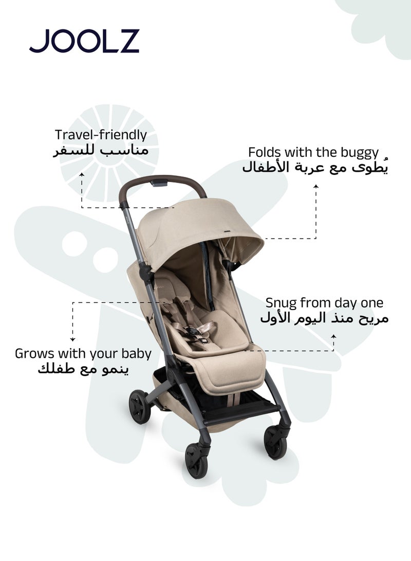 جولز إدخال حديثي الولادة لعربات إير بلس وإير٢ وداي٥ وهب | وسادة مقعد مريحة للرضع | يطوى بسهولة مع العربة | دعم خفيف الوزن ومناسب للسفر للطفل | ٧٠ × ٣٠ × ٨ سم - Image 3