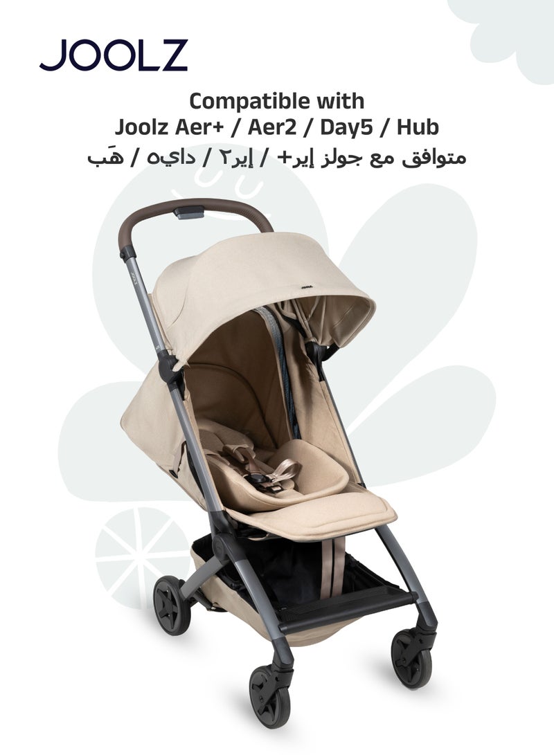 جولز إدخال حديثي الولادة لعربات إير بلس وإير٢ وداي٥ وهب | وسادة مقعد مريحة للرضع | يطوى بسهولة مع العربة | دعم خفيف الوزن ومناسب للسفر للطفل | ٧٠ × ٣٠ × ٨ سم - Image 5
