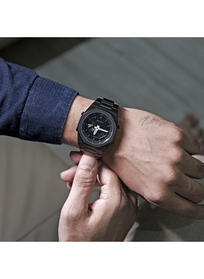 SKMEI Men Watch Dual-Display Electronic Watch with Luminous 30m Waterproof Watch Fashion multifunctional Sports Watch for Men- 1816 - Image 5