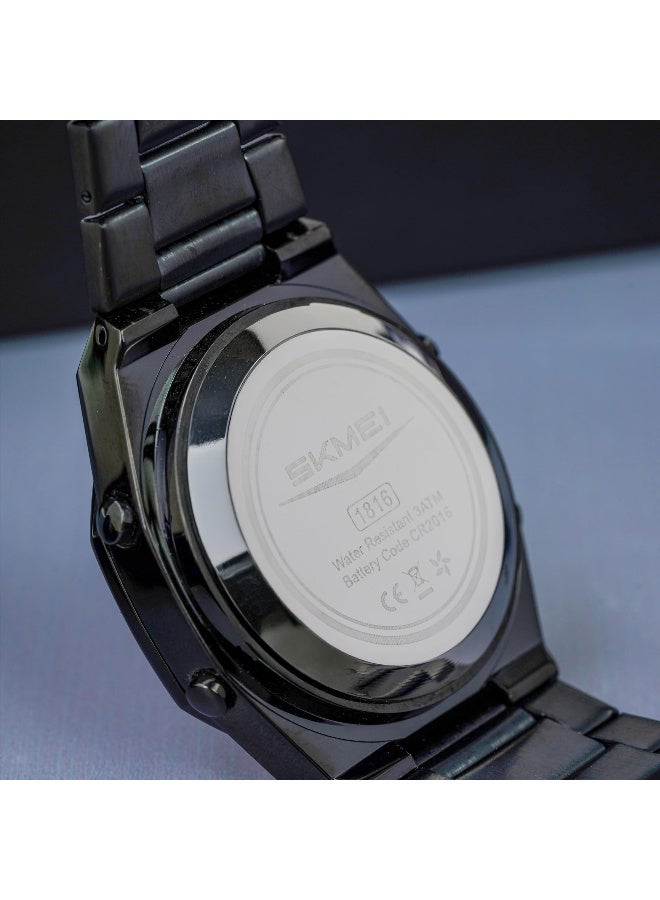 SKMEI Men Watch Dual-Display Electronic Watch with Luminous 30m Waterproof Watch Fashion multifunctional Sports Watch for Men- 1816 - Image 3