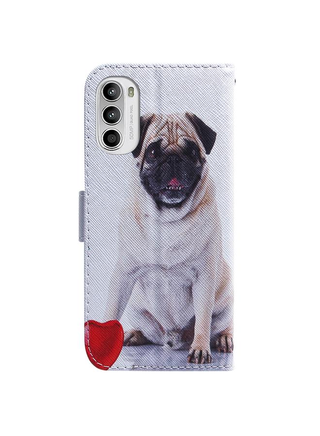 S-TOP Case For Motorola Moto G52J Japan Version Coloured Drawing Leather Phone Case - Image 3