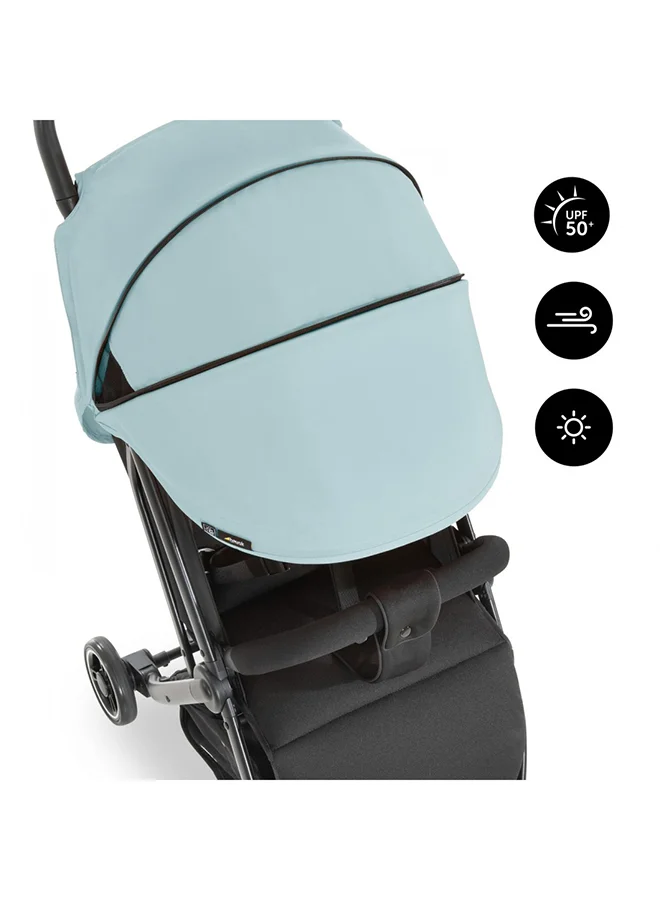hauck Sun Canopy For Pushchair Swift X, Upf 50 +, 3 Zones With Ventilation Outlets, Individual Summer Look, Easy To Install, Blue