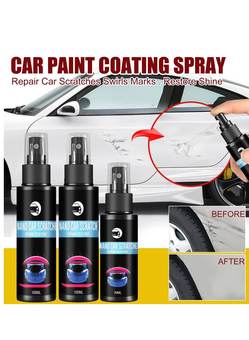 Excefore Car Scratch Repair Spray, 2 Pcs Car Scratch Repair Nano Spray, Protection & Swirl Remover Polish, Auto Scratch Polish with Sponge for All Car Body, Removes Any Scratch and Mark(30ML) - Image 3