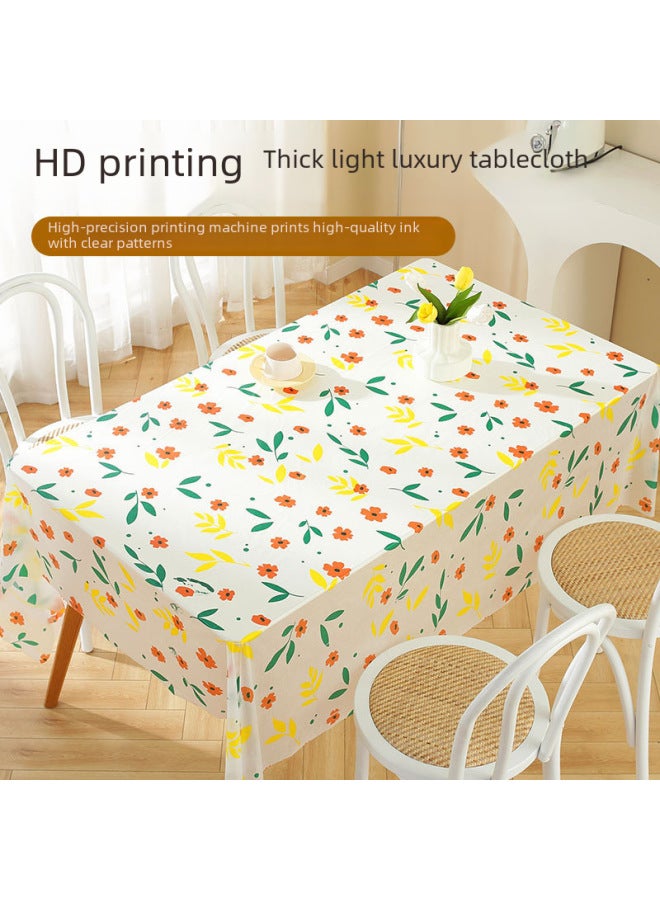 Disposable Tablecloth Kindergarten Party Ins Fresh Cartoon Printed Plastic Waterproof Tablecloth Household Square-Color:Crayfish ]-Specifications:180 X180cm (special Thickened)  - Image 5