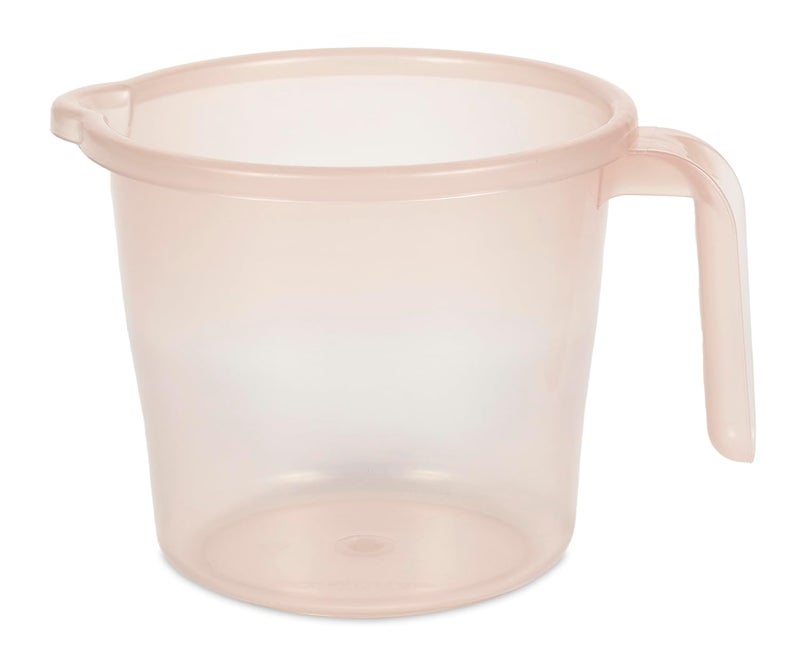 Varmora Bathroom Mug Set Crystal Virgin Plastic 15 LTR Pack of 4 Tr Orange - Image 2