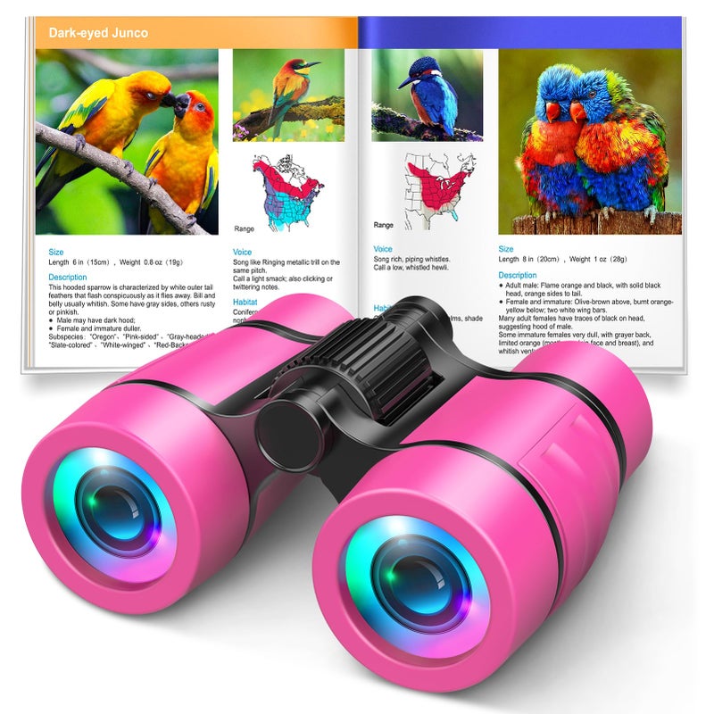 LET'S GO! Toys for 3-7 Year Old Girls: LET'S GO! Binoculars for Kids Bird Watching|Camping 4 5 6 7 8 Year Old Girl Boy Christmas Halloween Birthday Gifts Outdoor Toy for Kid Ages 4-6 Toddler Gift Stuffers - Image 1