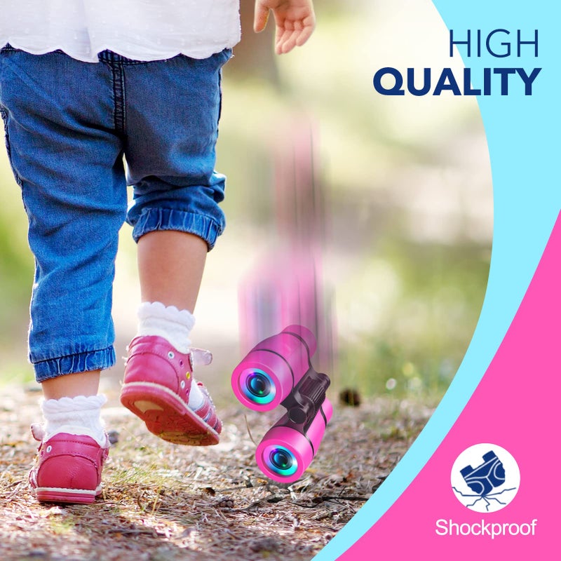 LET'S GO! Toys for 3-7 Year Old Girls: LET'S GO! Binoculars for Kids Bird Watching|Camping 4 5 6 7 8 Year Old Girl Boy Christmas Halloween Birthday Gifts Outdoor Toy for Kid Ages 4-6 Toddler Gift Stuffers - Image 5