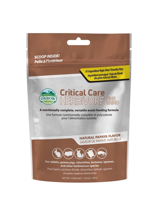 أوكسبو للعناية المركزة بصحة الحيوان، عشبة، مطحونة ناعمة بنكهة البابايا، كيس 100 جرام - Image 1