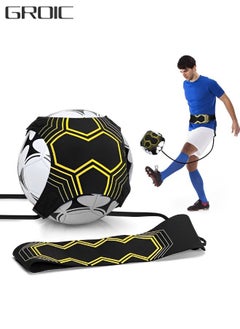 GROIC Soccer Trainer Hands-Free Adjustable Solo Soccer Trainer Adjustable Football Training Belt Solo Football Trainer for Volleyball Control Skills Juggling Kicking Practice - Fits All Ball Size  - Image 1