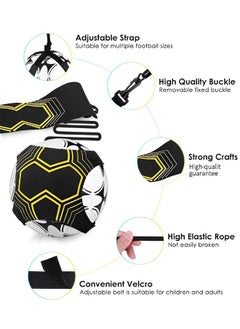 GROIC Soccer Trainer Hands-Free Adjustable Solo Soccer Trainer Adjustable Football Training Belt Solo Football Trainer for Volleyball Control Skills Juggling Kicking Practice - Fits All Ball Size  - Image 2