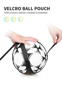 GROIC Soccer Trainer Hands-Free Adjustable Solo Soccer Trainer Adjustable Football Training Belt Solo Football Trainer for Volleyball Control Skills Juggling Kicking Practice - Fits All Ball Size  - Image 4