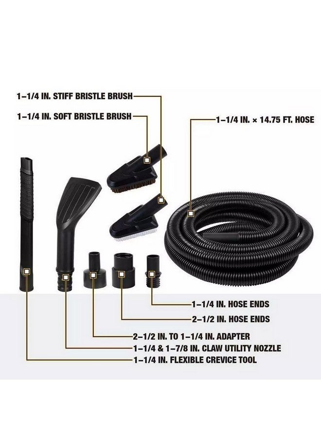 DEWALT Car Cleaning Accessory Kit for Wet and Dry Vacuums Black 14.5 x 40 x 40 cm DXVA13-0801 - Image 4