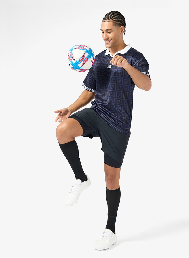 ريبوك قميص كرة قدم بولو بتصميم مونوجرام - Image 4