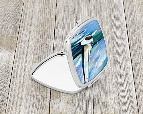 Caroline's Treasures JMK1232SCM Two and a Sailboat Compact Mirror Decorative Travel Makeup Mirror for Women Girls Gifts Pocket Makeup Mirror Folding Handheld - Image 2